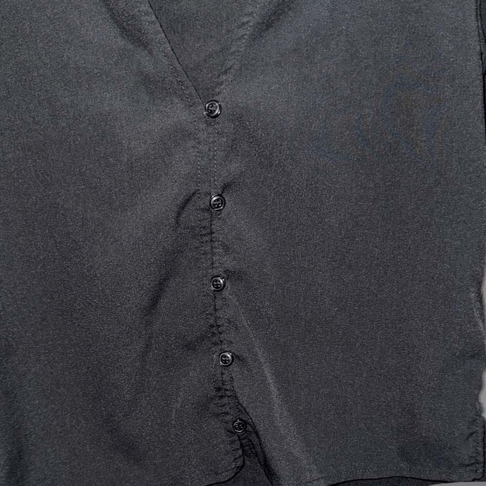 French Connection Black Smocked Blouse - Picture 5 of 6